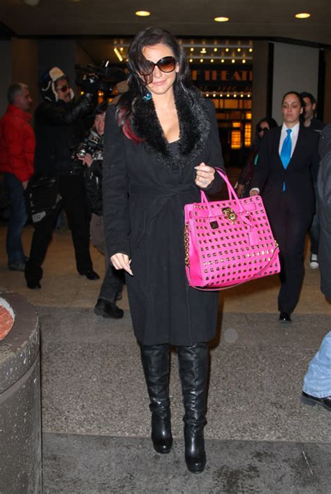 michael kors pink hamilton studded tote